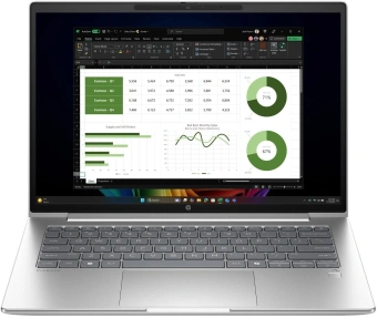 Ноутбук HP ProBook 4 G1q Snapdragon X X1-26-100 16Gb SSD512Gb Intel Iris Xe graphics 14" FHD (1920x1080)/ENGKBD Windows 11 Pro silver WiFi BT Cam (B39XGAT) - купить недорого с доставкой в интернет-магазине