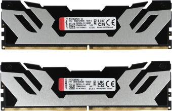 Память DDR5 2x16GB 7200MHz Kingston KF572C38RSK2-32 Fury Renegade Silver XMP RTL Gaming PC5-57600 CL38 DIMM 288-pin 1.45В kit single rank с радиатором Ret - купить недорого с доставкой в интернет-магазине