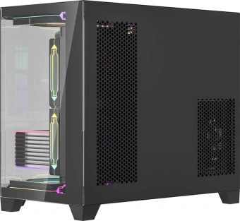 Корпус Formula Crystal Z6M Floe черный без БП mATX 4x120mm 2xUSB3.0 audio bott PSU - купить недорого с доставкой в интернет-магазине