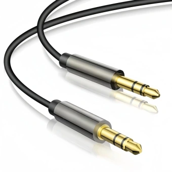 Кабель соединительный аудио Premier 5-332 3.0 Jack 3.5 (m)/Jack 3.5 (m) 3м. позолоч.конт. черный/серый - купить недорого с доставкой в интернет-магазине