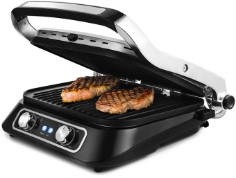 Электрогриль Kitfort КТ-1652 2100Вт черный - купить недорого с доставкой в интернет-магазине