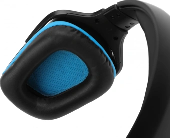 Наушники с микрофоном Logitech G431 черный/синий 2м мониторные оголовье (981-000772) - купить недорого с доставкой в интернет-магазине