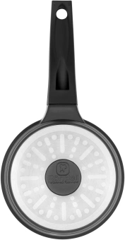 Ковш Rondell Walzer RDA-764 1.3л. d=16см (с крышкой) черный - купить недорого с доставкой в интернет-магазине