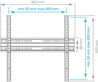 Кронштейн для телевизора Arm Media PLASMA-3 new черный 22"-65" макс.55кг настенный фиксированный - купить недорого с доставкой в интернет-магазине