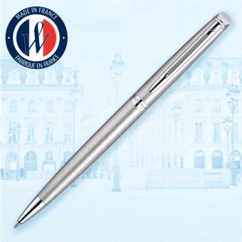 Ручка шариков. Waterman Hemisphere (S0920470) Steel CT M син. черн. подар.кор. - купить недорого с доставкой в интернет-магазине