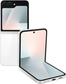 Смартфон Samsung SM-F761B Galaxy Flip7 FE 128Gb 8Gb белый раскладной 3G 4G 1Sim 6.7" 1080x2640 Android 16 50Mpix 802.11 a/b/g/n/ac/ax NFC GPS GSM900/1800 GSM1900 Protect - купить недорого с доставкой в интернет-магазине