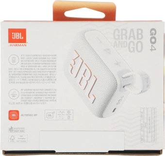 Колонка порт. JBL GO 4 белый 4.2W 1.0 BT 850mAh (JBLGO4WHT) - купить недорого с доставкой в интернет-магазине