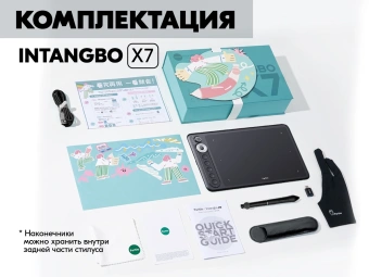 Графический планшет Parblo Intangbo X7 USB Type-C черный - купить недорого с доставкой в интернет-магазине