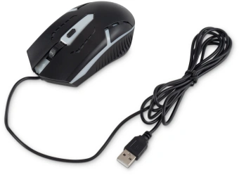 Мышь Оклик 398G черный оптическая 2400dpi USB для ноутбука 4but (1431665) - купить недорого с доставкой в интернет-магазине