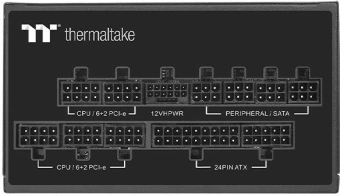 Блок питания Thermaltake ATX 1050W Toughpower PF3 Gen.5 80+ platinum 24pin APFC 120mm fan LED 12xSATA Cab Manag RTL - купить недорого с доставкой в интернет-магазине