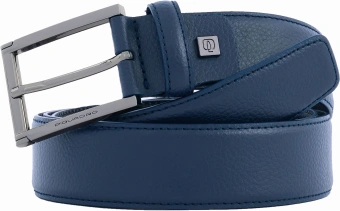 Ремень мужской Piquadro Modus Special CU5927MOS/BLU 125х3.5см синий натур.кожа - купить недорого с доставкой в интернет-магазине