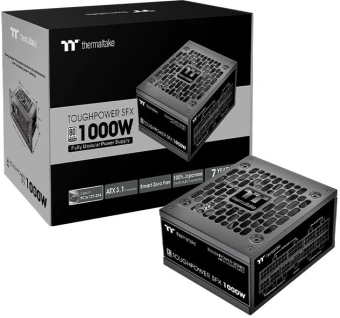 Блок питания Thermaltake SFX 1000W Toughpower SFX1000 Gen.5 80+ platinum (20+4pin) APFC 90mm fan 8xSATA Cab Manag RTL - купить недорого с доставкой в интернет-магазине