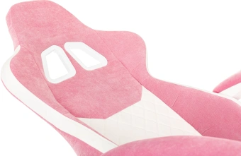 Кресло игровое Knight Kitty W Fabric розовый/молочный с подголов. крестов. пластик пластик белый - купить недорого с доставкой в интернет-магазине