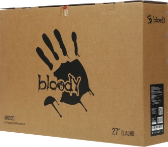 Монитор Bloody 27" MN272Q темно-серый IPS LED 1ms 16:9 HDMI M/M матовая HAS Piv 400cd 178гр/178гр 2560x1440 240Hz G-Sync FreeSync DP 2K 6.55кг - купить недорого с доставкой в интернет-магазине