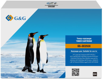 Картридж лазерный G&G GG-CE255X черный (12500стр.) для HP LJ Enterprise MFP M525c/P3015n/LJ Pro M521dn MFP - купить недорого с доставкой в интернет-магазине