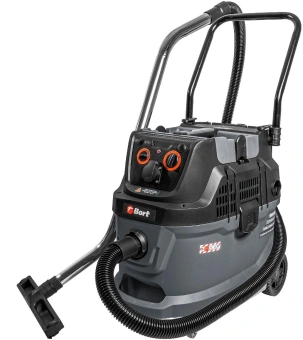 Строительный пылесос Bort BAX-600E 1600Вт (уборка: сухая/влажная) серый - купить недорого с доставкой в интернет-магазине