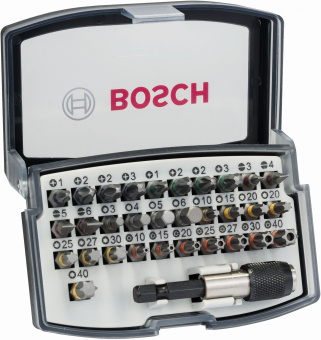 Набор бит Bosch Extra Hard (2607017319) универсал. (32пред.) для шуруповертов - купить недорого с доставкой в интернет-магазине