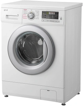 Стиральная машина LG F1296HDS1 класс: A загр.фронтальная макс.:7кг белый инвертор - купить недорого с доставкой в интернет-магазине