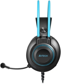 Наушники с микрофоном A4Tech Fstyler FH200i серый/синий 1.8м накладные оголовье (FH200I BLUE) - купить недорого с доставкой в интернет-магазине