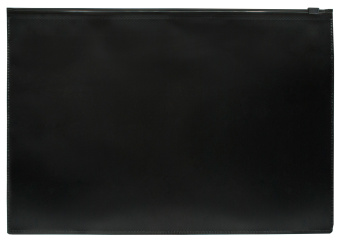 Папка на молнии ZIP Бюрократ -BPM4A2BLCK A4+ полипропилен 0.15мм черный цвет молнии черный - купить недорого с доставкой в интернет-магазине