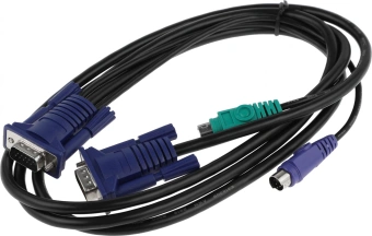 Кабель D-Link DKVM-CB/B1A stranded 1.8м черный - купить недорого с доставкой в интернет-магазине