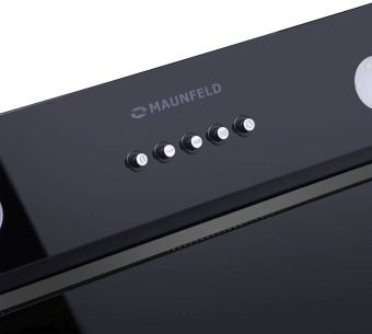 Вытяжка встраиваемая Maunfeld Trapeze 601GG черный управление: кнопочное (1 мотор) - купить недорого с доставкой в интернет-магазине