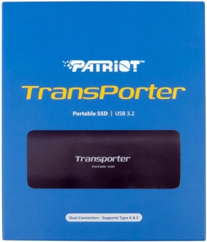 Накопитель SSD Patriot USB-C 512GB PTP512GPEC Transporter 2.5" черный - купить недорого с доставкой в интернет-магазине