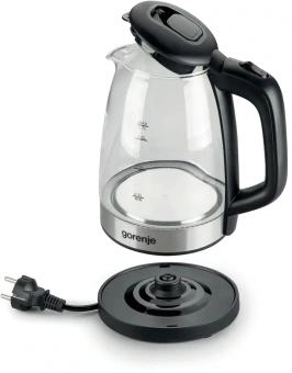 Чайник электрический Gorenje K17BKS 1.7л. 2200Вт черный корпус: металл - купить недорого с доставкой в интернет-магазине