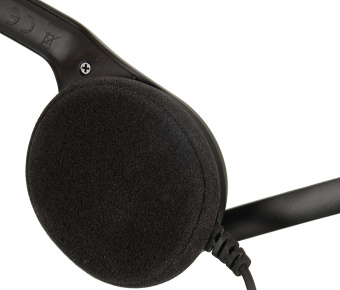 Наушники с микрофоном Sennheiser PC 7 черный 2м накладные USB оголовье (504196) - купить недорого с доставкой в интернет-магазине