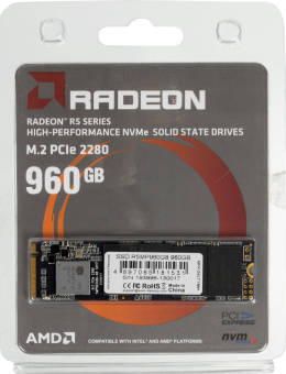 Накопитель SSD AMD PCIe 3.0 x4 960GB R5MP960G8 Radeon M.2 2280 - купить недорого с доставкой в интернет-магазине