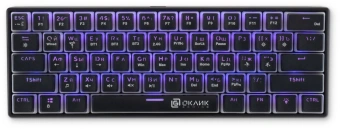 Клавиатура Оклик K763W механическая черный USB беспроводная BT/Radio Multimedia for gamer LED (1920548) кабель 1.5м - купить недорого с доставкой в интернет-магазине