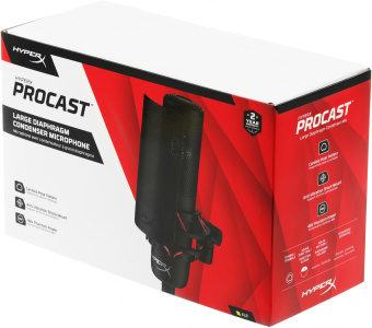 Микрофон проводной HyperX ProCast Microphone 3м черный - купить недорого с доставкой в интернет-магазине