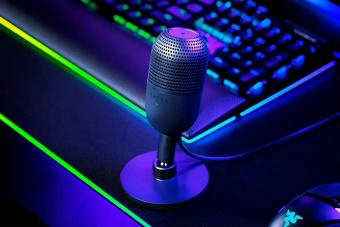 Микрофон проводной Razer Seiren V3 Mini черный - купить недорого с доставкой в интернет-магазине
