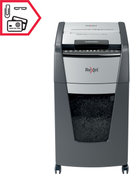 Шредер Rexel Optimum AutoFeed 300X черный с автоподачей (секр.P-4) фрагменты 300лист. 60лтр. скрепки скобы пл.карты - купить недорого с доставкой в интернет-магазине