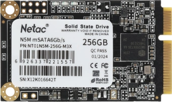Накопитель SSD Netac mSATA 256GB NT01N5M-256G-M3X N5M mSATA - купить недорого с доставкой в интернет-магазине
