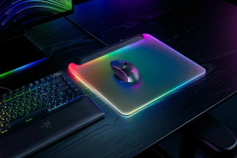 Коврик для мыши Razer V2 Pro черный/зеленый 278x360x4.6мм (RZ02-04920100-R3M1) - купить недорого с доставкой в интернет-магазине
