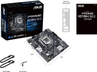 Материнская плата Asus PRIME H510M-K R2.0 Soc-1200 Intel H470 2xDDR4 mATX AC`97 8ch(7.1) GbLAN+VGA+HDMI - купить недорого с доставкой в интернет-магазине