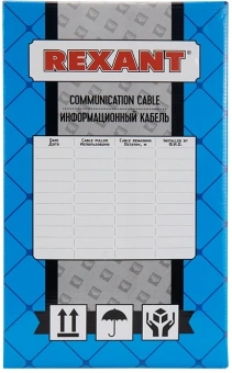 Кабель информационный Rexant 01-0050 кат.6 UTP 4 пары нг(А)-HF внутренний 305м оранжевый - купить недорого с доставкой в интернет-магазине