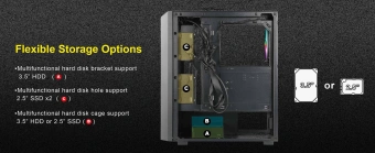 Корпус Azza Fighter черный без БП ATX 4x120mm 2x140mm 2xUSB2.0 1xUSB3.0 audio bott PSU - купить недорого с доставкой в интернет-магазине