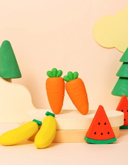 Ластик Deli VP414wat VP414PINK арбуз 54x23x16мм розовый блистер с европодвесом - купить недорого с доставкой в интернет-магазине