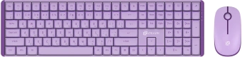 Клавиатура + мышь Оклик S315W клав:сиреневый мышь:сиреневый USB беспроводная Multimedia (1978643) - купить недорого с доставкой в интернет-магазине