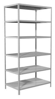 Стеллаж Практик MS пол.:6 единая 2000x1000x600мм серый (S24199166602) - купить недорого с доставкой в интернет-магазине