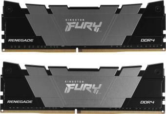Память DDR4 2x8GB 4600МГц Kingston KF446C19RB2K2/16 Fury Renegade Black RTL Gaming PC4-36800 CL19 DIMM 288-pin 1.5В kit dual rank с радиатором Ret - купить недорого с доставкой в интернет-магазине