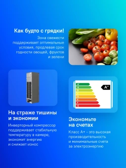 Холодильник LG GA-B509CLCL 2-хкамерн. графит мат. инвертер - купить недорого с доставкой в интернет-магазине
