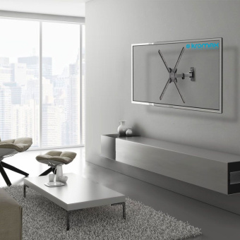 Кронштейн для телевизора Kromax CORBEL-6 черный 22"-65" макс.30кг настенный поворот и наклон - купить недорого с доставкой в интернет-магазине