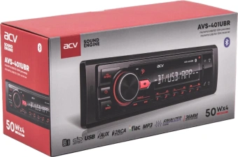 Автомагнитола ACV AVS-401UBR 1DIN 4x50Вт v5.0 AUX 2 (43341) - купить недорого с доставкой в интернет-магазине