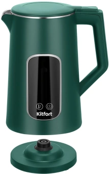 Чайник электрический Kitfort КТ-8726 1.7л. 2200Вт зеленый корпус: нерж.сталь/пластик - купить недорого с доставкой в интернет-магазине