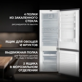 Холодильник Hyundai HBR 1782 2-хкамерн. белый - купить недорого с доставкой в интернет-магазине