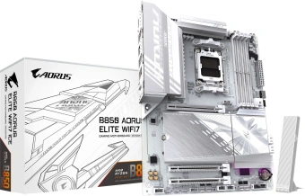 Материнская плата Gigabyte B850 AORUS ELITE WIFI7 ICE Socket AM5 AMD B850 4xDDR5 ATX AC`97 8ch(7.1) 2.5Gg RAID+DP - купить недорого с доставкой в интернет-магазине