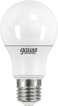 Лампа светодиодная Gauss Elementary 7Вт цок.:E27 груша 220B 4100K св.свеч.бел.нейт. A60 (упак.:10шт) (23227A) - купить недорого с доставкой в интернет-магазине